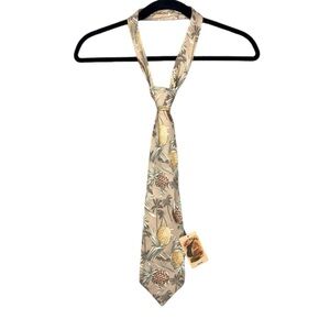 Tommy Bahama 100% Silk Tie Tropical Pineapple Vacation Print
